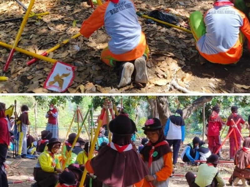 SD ISLAM NURUL MANSHUR IKUTI LOMBA PRAMUKA TINGKAT KECAMATAN PANJI